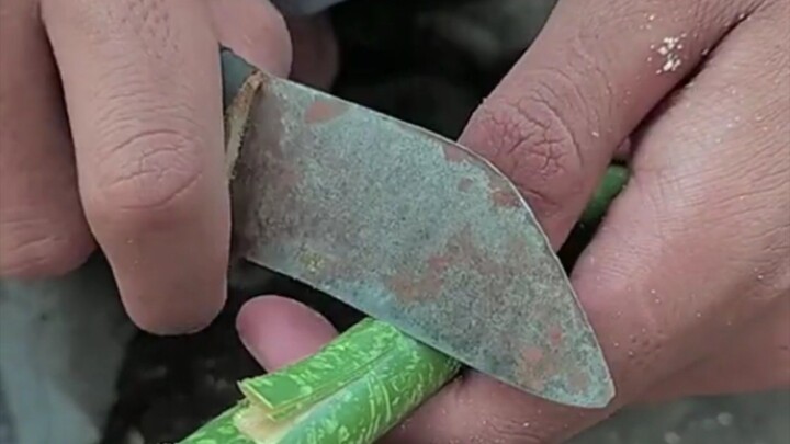 tutorial cara membuat gayung dari bambu