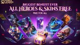 EVENT! UNLOCK ALL SKINS/HERO FOR FREE DON'T MISS! MOBILE LEGENDS