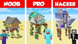 Minecraft NOOB vs PRO: MODERN WALKING HOUSE CHALLENGE in Minecraft / Animation
