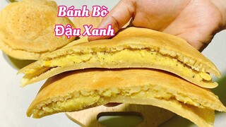 BÁNH BÒ NƯỚNG NHÂN ĐẬU XANH- Mềm- Xốp và đặc biệt có nhiều rễ tre, bánh ngon của miền quê