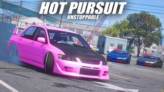 HOT PURSUIT ! EVO PINK DIBURU KEPOLISIAN ! SKILL TAK TERTANDINGI !!! GTA 5 ROLEPLAY