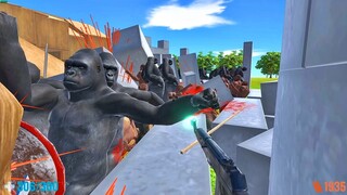 Trying to Survive a Zombie Siege. Animal Revolt Battle Simulator ARBS