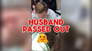 How momma pushed baby out ~ Husband passed out 😵 #viral #hilarious #funny