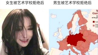 Sau khi cô gái bị trường nghệ thuật từ chối, sau khi chàng trai bị trường nghệ thuật từ chối.