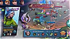 LAPU GUA DI BAN SAMA TIM SENDIRI | PERDANA PAKE BENEDETTA DI MLBB RISING OPEN‼️
