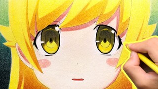 [Dilukis dengan tangan] 360 menit untuk menggambar Oshino Shinobi yang super imut dan imut
