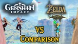 Genshin Impact VS Zelda Breath of the Wild COMPARISON (synced side by side)