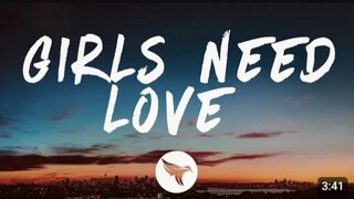 Girls Need Love - Vedo (Lyrics)