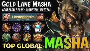 top global mashaa|Philippines mashoo😲😲😲 #mlbb #masha #damagehackmasha #topbadgemasha