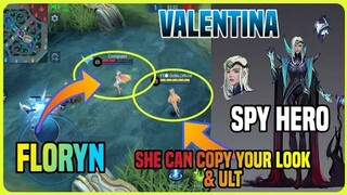 New Hero Valentina Experiment | She Can Copy your Look & ULTIMATE | 2 same heroes in rank game