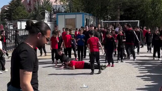 The "killer" teacher has superb free kick skills