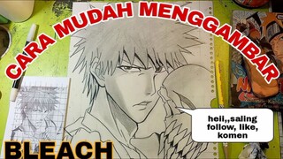 cara mudah menggambar anime bleach part.2