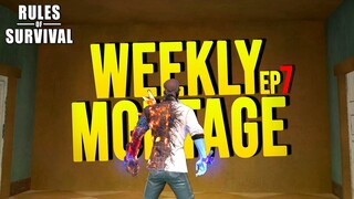 WEEKLY MONTAGE FT. PINOY ROS CONTENT CREATORS EPISODE 7 [ Rules of Survival ] ( #36 )