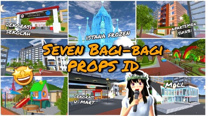 Bagi-Bagi PROPS ID Lagi!! [ Istana Frozen, Dekorasi Sekolah, Dll. ] | Sakura School Simulator