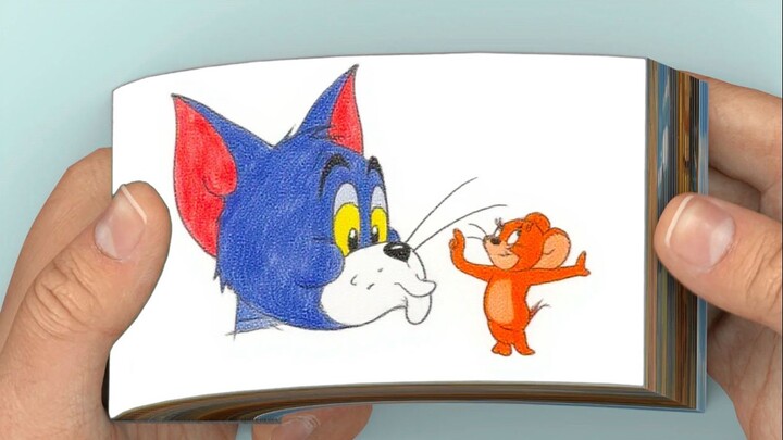 رسوم متحركة بكتاب يُقلب باليد يضم أكثر من 1900 صفحة لفيلم "توم وجيري"