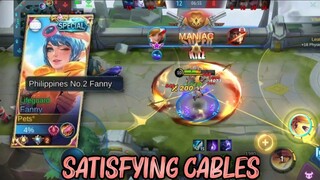 SATISFYING FANNY CABLES IN RANKED GAME  |  FANNY MONTAGE  |  MLBB