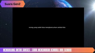 Menghilang Untuk Sukses