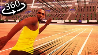 360° VR - Can YOU beat USAIN BOLT? Olympic 100m Gold