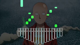 One Punch Man OST Sad Theme | [Kalimba Tutorial] (Synthesia)