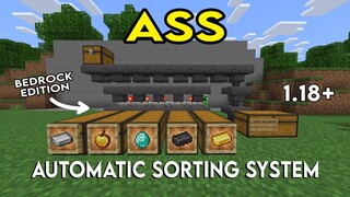 Automatic Sorting System For Minecraft Bedrock 1.18