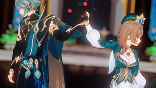 [ Genshin Impact MMD*4K] Sugar❤El Haisen & Lisa❤Falcon Rose