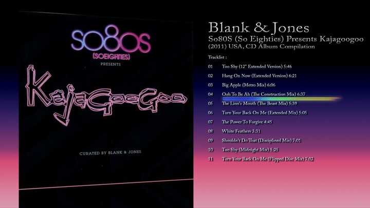 Blank & Jones (2011) So80S (So Eighties) Presents Kajagoogoo [CD Album - Compilation]