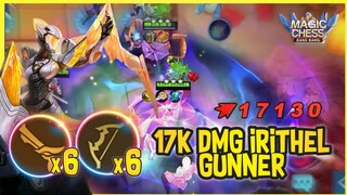 17K CRITICAL DAMAGE HYPER 3 STAR IRITHEL 6 GUNNER 6 ARCHER ! MAGIC CHESS