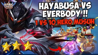 HYPER HAYABUSA 1 VS EVERYBODY !! LAWAN 10 HERO MASIH KUAT COY !! COMBO MAGIC CHESS TERKUAT SEKARANG?