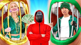 GIGAKAYA VS BOKEK DI SQUID GAME || Tantangan Ekstrem! Kiat Kocak agar Selalu Menang oleh 123 GO!