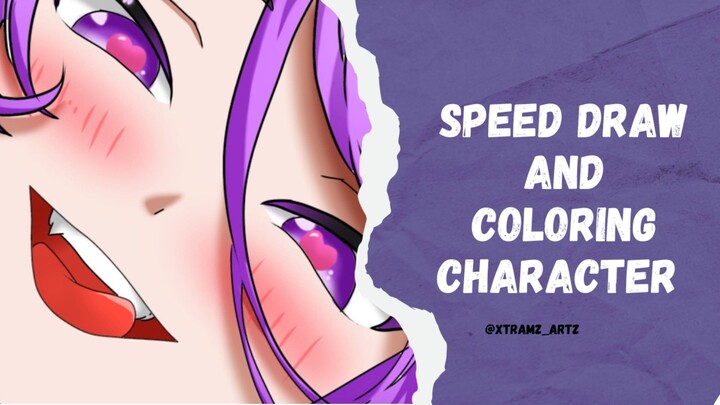 speed draw and coloring character