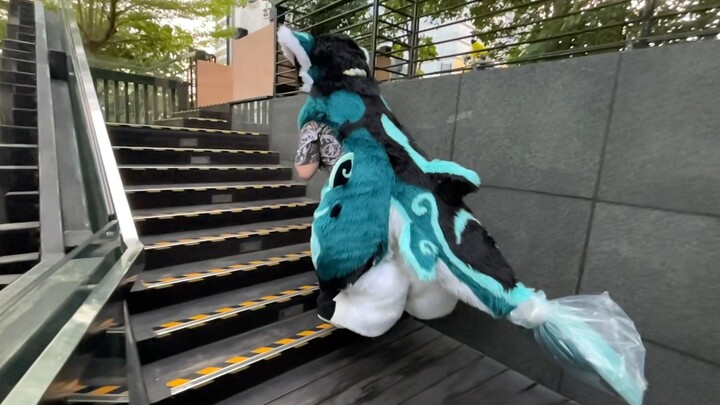[Furry Life] What should the adult do when the little fursona can’t climb the stairs?