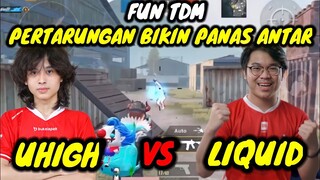 UHIGH VS LIQUID || FUN TDM PERTARUNGAN BIKIN SENGIT