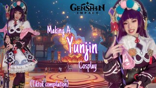 ~Genshin Impact~Making a Yunjin Cosplay (Tiktok ￼compilation)