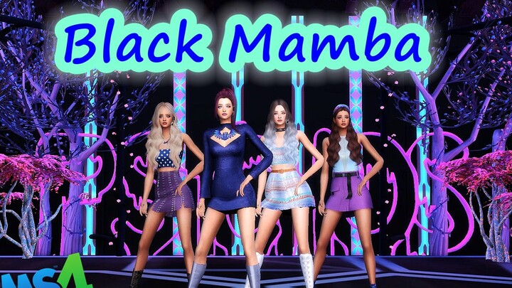 [The Sims 4] Stage Debut Black Mamba - Aespa