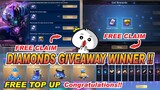 MLBB DIAMONDS GIVEAWAY WINNERS Release !! FREE Promo Diamonds FREE token at double 11 Lottery Event