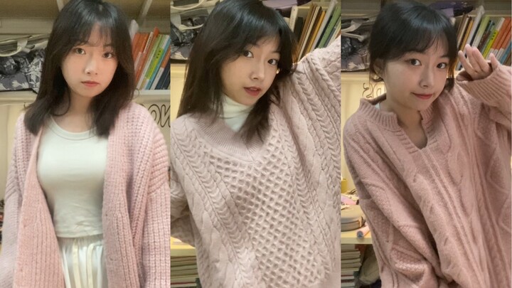 [150cm Petite Style] Some Sweet Pink Sweater Outfits～