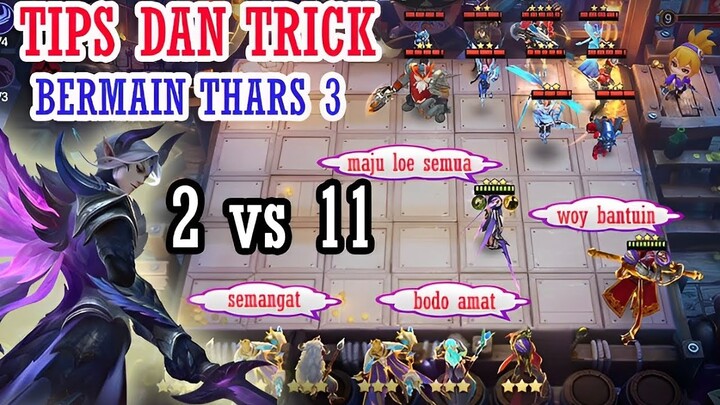 TUTORIAL THARZ 3 , 2 HERO SAJA UDAH CUKUP MERATAKAN MUSUH #mlbb #magicchess