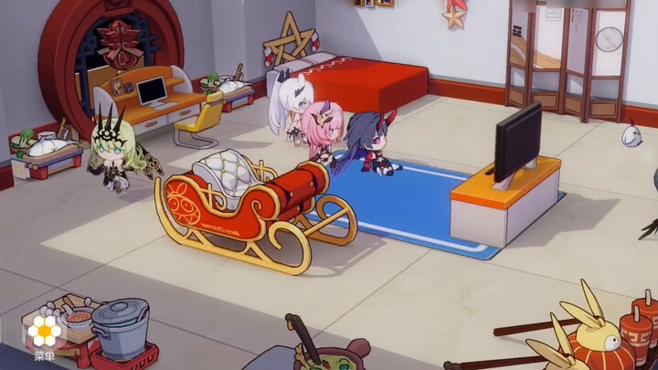 Honkai Impact Three Pink Goblin and Mei's Dormitory Dialogue Easter Egg 2