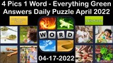 4 Pics 1 Word - Everything Green - 17 April 2022 - Answer Daily Puzzle + Bonus Puzzle