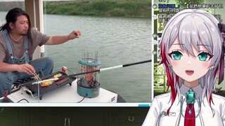 Japanese natural sister was shocked by the handmade amphibious fishing RV
