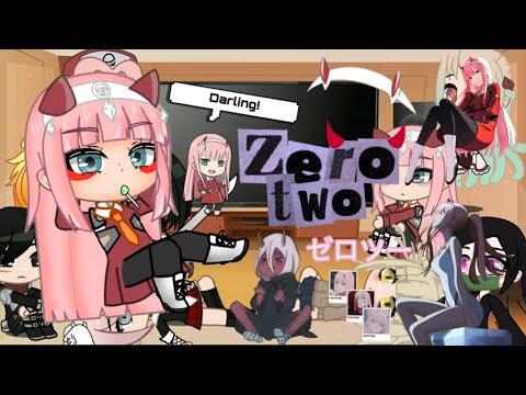 Anime girls react to each other|Zero Two|Darling in the FranXX 6/9 (Read desc)