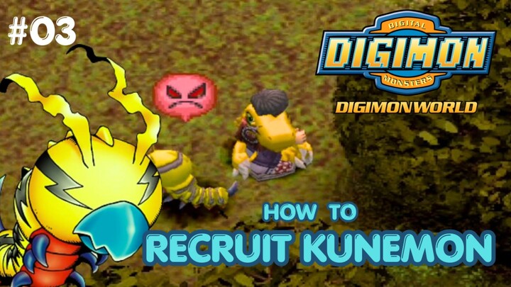 CARA MEREKRUT KUNEMON | DIGIMON WORLD