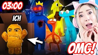 ALLE rainbow friends MONSTER mit Gegagedigedagedago chicken nugget besiegen (hide seek good ending)