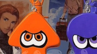 【splatoon】Super squid-shaped stone plastic clay pendant~