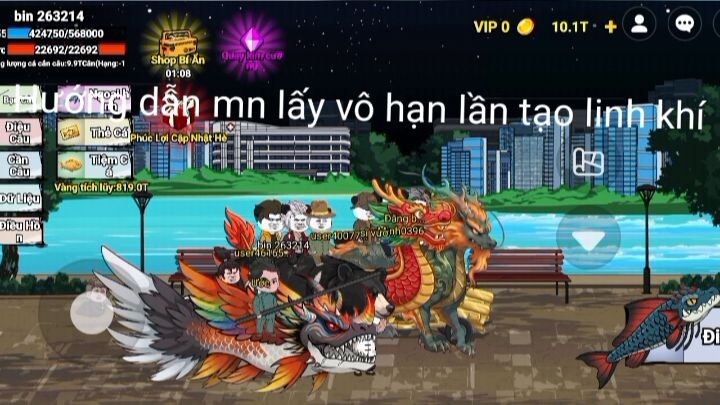 hướng dẫn lấy vô hạn linh khí