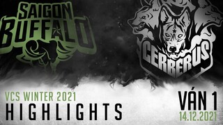 Highlight SGB vs CES [VÁN 1][VCS Mùa Đông 2021][Tuần 5 - 14.12.2021]