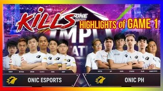 CIVIL WAR of ONIC ESPORTS GAME 1 - ONE ESPORTS MPL INVITATIONAL | MLBB