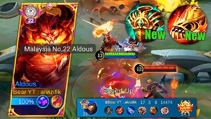 aldous build one hit 1k damage🔥