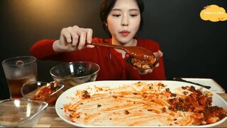 Cơm, canh rong biển, tôm ghẹ ướp cay 8 #amthuc