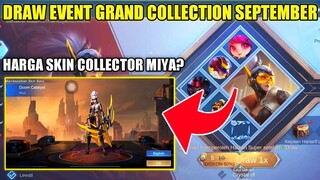 DRAW EVENT GRAND COLLECTION MLBB SEPTEMBER!! HARGA SKIN COLLECTOR MIYA - Mobile Legends